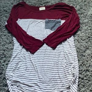 Flowy quarter sleeved shirt